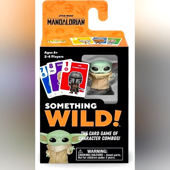 Funko Star Wars: The Mandalorian Something Wild! Card Game w/ Grogu Pocket Pop! - Picture 1 of 2